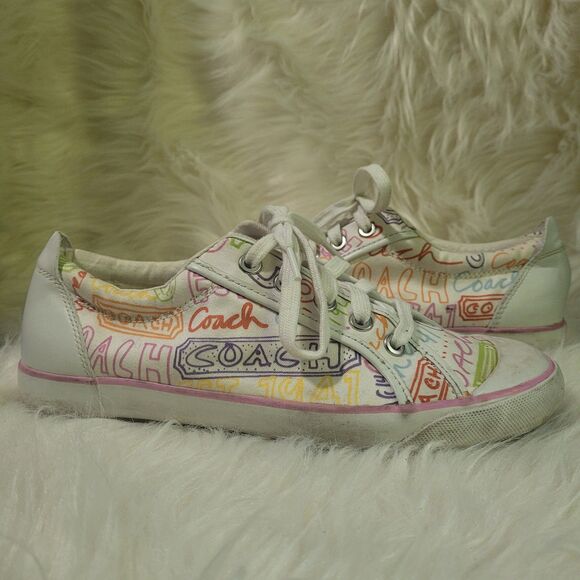 Coach Barrett Graffiti Shoes Sneaker Women's Size 8.5 - Picture 6 of 6
